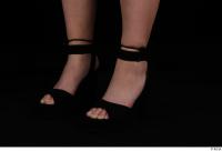 Foot black high heels of Glenda 0002